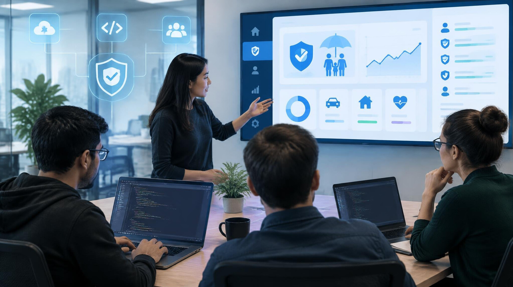 software dashboard for insurance