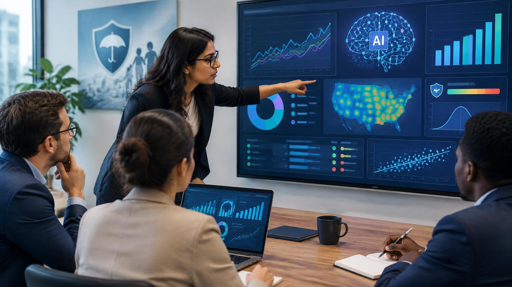 data scientist analyzing charts