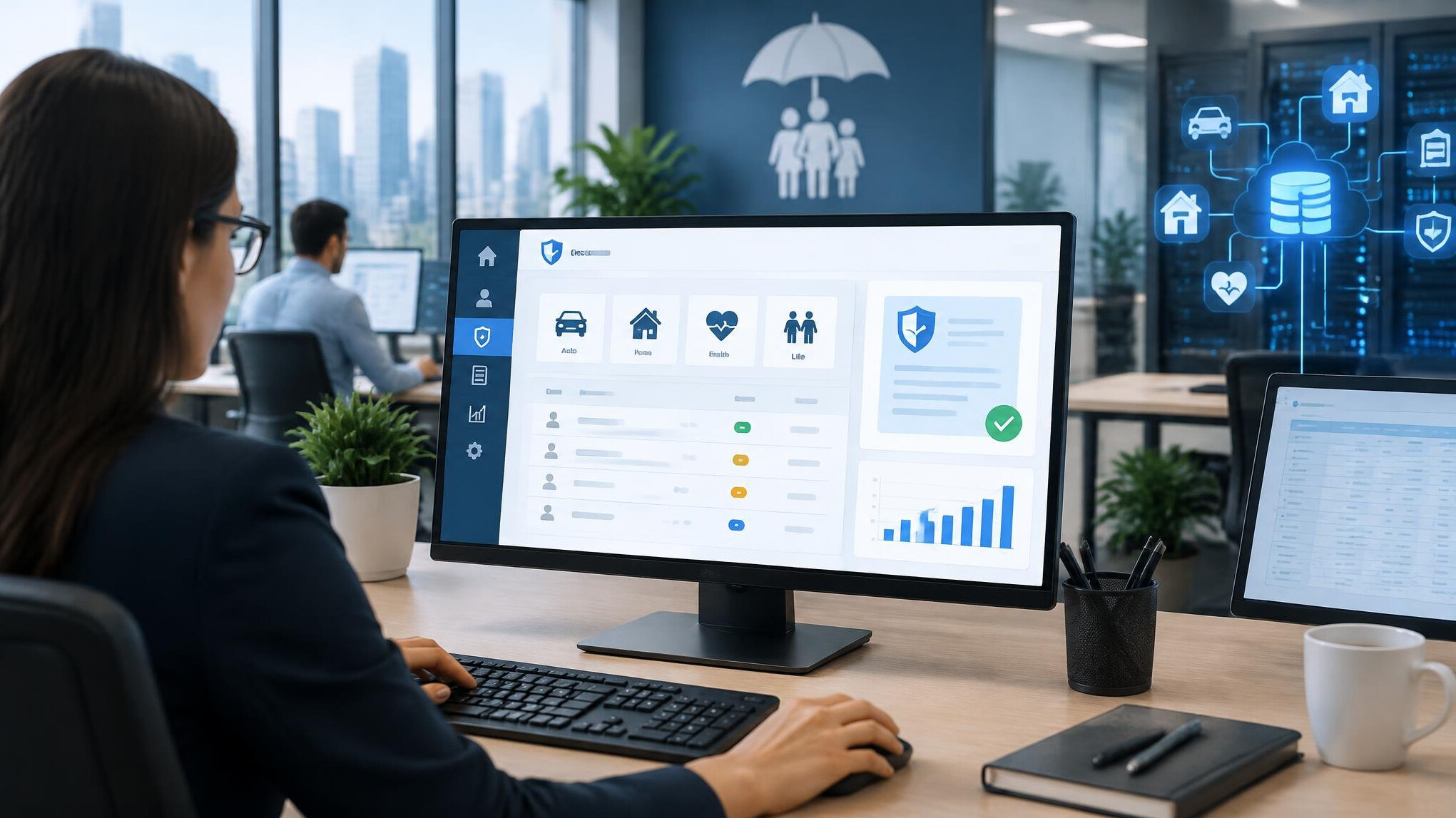 insurance software interface